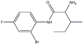 2-amino-N-(2-bromo-4-fluorophenyl)-3-methylpentanamide 结构式