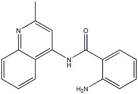 2-amino-N-(2-methylquinolin-4-yl)benzamide 结构式