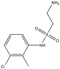 2-amino-N-(3-chloro-2-methylphenyl)ethane-1-sulfonamide 结构式