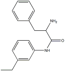 2-amino-N-(3-ethylphenyl)-3-phenylpropanamide 结构式