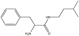 2-amino-N-(3-methylbutyl)-3-phenylpropanamide 结构式