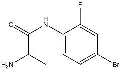 2-amino-N-(4-bromo-2-fluorophenyl)propanamide 结构式