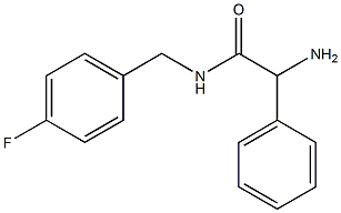 2-amino-N-(4-fluorobenzyl)-2-phenylacetamide 结构式