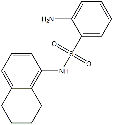 2-amino-N-(5,6,7,8-tetrahydronaphthalen-1-yl)benzene-1-sulfonamide 结构式