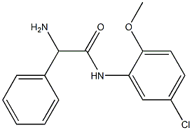 2-amino-N-(5-chloro-2-methoxyphenyl)-2-phenylacetamide 结构式