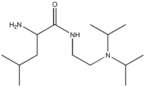 2-amino-N-[2-(diisopropylamino)ethyl]-4-methylpentanamide 结构式