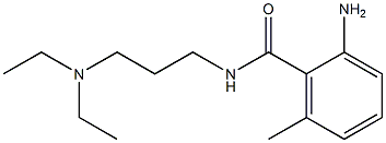 2-amino-N-[3-(diethylamino)propyl]-6-methylbenzamide 结构式