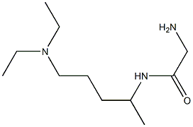 2-amino-N-[4-(diethylamino)-1-methylbutyl]acetamide 结构式
