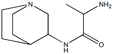 2-amino-N-1-azabicyclo[2.2.2]oct-3-ylpropanamide 结构式