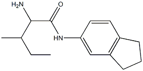 2-amino-N-2,3-dihydro-1H-inden-5-yl-3-methylpentanamide 结构式