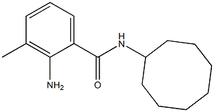 2-amino-N-cyclooctyl-3-methylbenzamide 结构式