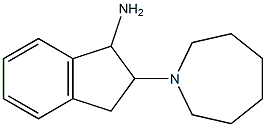 2-azepan-1-yl-2,3-dihydro-1H-inden-1-ylamine 结构式
