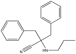 2-benzyl-3-phenyl-2-(propylamino)propanenitrile 结构式
