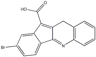 2-bromo-10H-indeno[1,2-b]quinoline-11-carboxylic acid 结构式