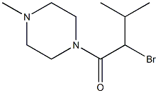 2-bromo-3-methyl-1-(4-methylpiperazin-1-yl)butan-1-one 结构式