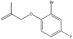 2-bromo-4-fluoro-1-[(2-methylprop-2-enyl)oxy]benzene 结构式