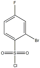 2-bromo-4-fluorobenzene-1-sulfonyl chloride 结构式