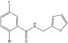 2-bromo-5-fluoro-N-(2-furylmethyl)benzamide 结构式