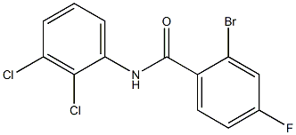 2-bromo-N-(2,3-dichlorophenyl)-4-fluorobenzamide 结构式