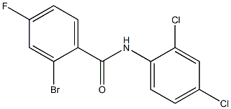 2-bromo-N-(2,4-dichlorophenyl)-4-fluorobenzamide 结构式