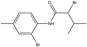 2-bromo-N-(2-bromo-4-methylphenyl)-3-methylbutanamide 结构式
