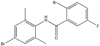 2-bromo-N-(4-bromo-2,6-dimethylphenyl)-5-fluorobenzamide 结构式