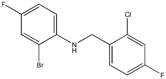 2-bromo-N-[(2-chloro-4-fluorophenyl)methyl]-4-fluoroaniline 结构式
