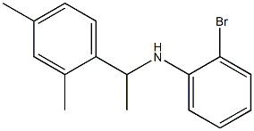 2-bromo-N-[1-(2,4-dimethylphenyl)ethyl]aniline 结构式