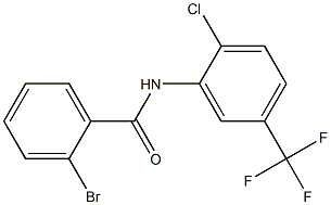 2-bromo-N-[2-chloro-5-(trifluoromethyl)phenyl]benzamide 结构式