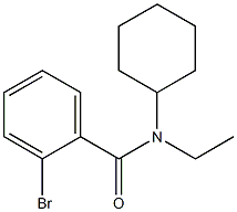 2-bromo-N-cyclohexyl-N-ethylbenzamide 结构式