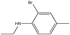 2-bromo-N-ethyl-4-methylaniline 结构式