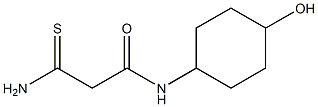2-carbamothioyl-N-(4-hydroxycyclohexyl)acetamide 结构式