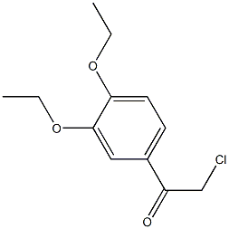 2-chloro-1-(3,4-diethoxyphenyl)ethan-1-one 结构式