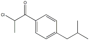 2-chloro-1-[4-(2-methylpropyl)phenyl]propan-1-one 结构式