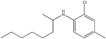2-chloro-4-methyl-N-(octan-2-yl)aniline 结构式