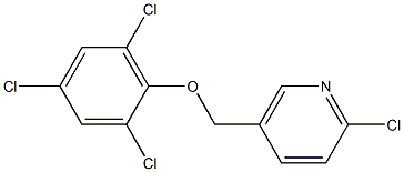 2-chloro-5-(2,4,6-trichlorophenoxymethyl)pyridine 结构式