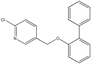 2-chloro-5-(2-phenylphenoxymethyl)pyridine 结构式