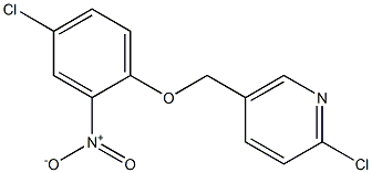 2-chloro-5-(4-chloro-2-nitrophenoxymethyl)pyridine 结构式