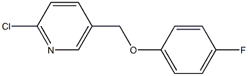 2-chloro-5-(4-fluorophenoxymethyl)pyridine 结构式