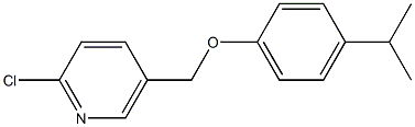 2-chloro-5-[4-(propan-2-yl)phenoxymethyl]pyridine 结构式