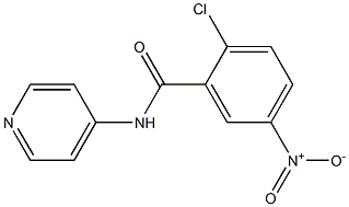 2-chloro-5-nitro-N-(pyridin-4-yl)benzamide 结构式