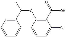 2-chloro-6-(1-phenylethoxy)benzoic acid 结构式