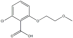 2-chloro-6-(2-methoxyethoxy)benzoic acid 结构式