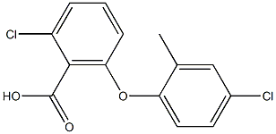 2-chloro-6-(4-chloro-2-methylphenoxy)benzoic acid 结构式