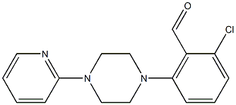 2-chloro-6-[4-(pyridin-2-yl)piperazin-1-yl]benzaldehyde 结构式