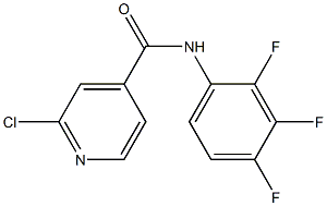 2-chloro-N-(2,3,4-trifluorophenyl)pyridine-4-carboxamide 结构式