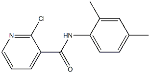 2-chloro-N-(2,4-dimethylphenyl)pyridine-3-carboxamide 结构式
