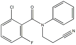 2-chloro-N-(2-cyanoethyl)-6-fluoro-N-phenylbenzamide 结构式