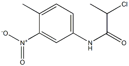 2-chloro-N-(4-methyl-3-nitrophenyl)propanamide 结构式