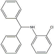 2-chloro-N-(diphenylmethyl)aniline 结构式